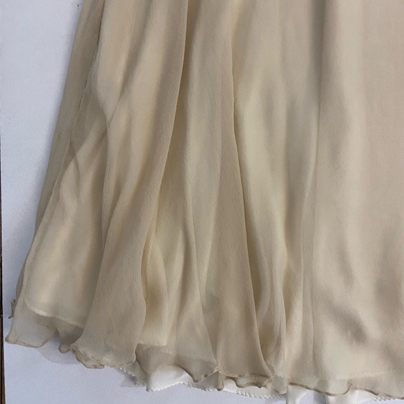 Burberry Silk Crepe de Chine Skirt cream soft beige 2008 Season - Picture 6 of 16